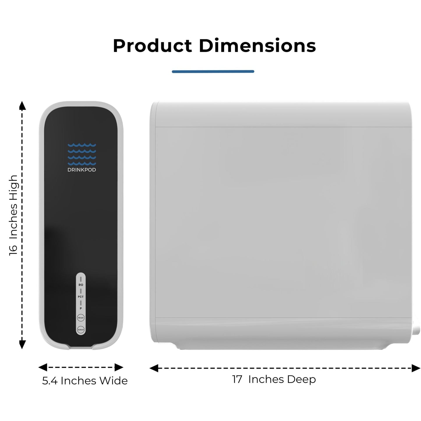 Drinkpod Tankless Reverse Osmosis Under Sink with Brushed Nickel Faucet