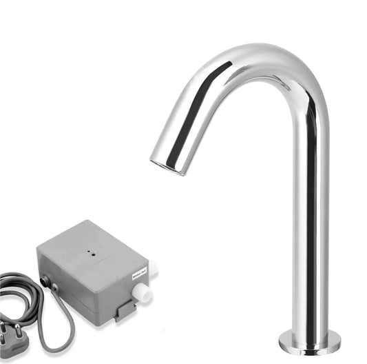 Touchless Bathroom Sink Faucets Automatic Induction Sensor Water Faucet Infrared Single Cold Tap with Control Box